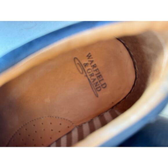 Warfield & Grand Nordstrom Leather Derby Dark Blue Soft Sole - 12 - Picture 5 of 6